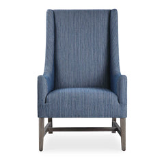 Galiot Blue/White Wingback Accent Chair - Ornate Home