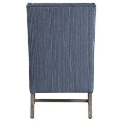 Galiot Blue/White Wingback Accent Chair - Ornate Home