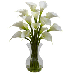 Galla Calla Lily w/Vase Arrangement - Ornate Home