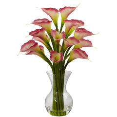 Galla Calla Lily w/Vase Arrangement - Ornate Home
