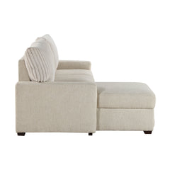 Gallatin Beige 2-Piece Sectional with Left Chaise - Ornate Home