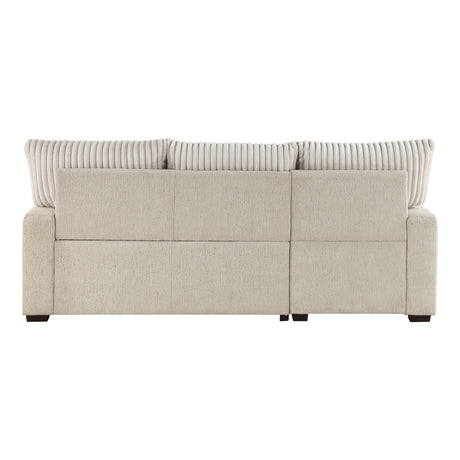 Gallatin Beige 2-Piece Sectional with Left Chaise - Ornate Home