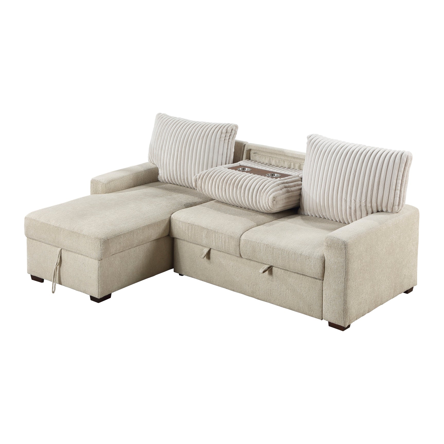 Gallatin Beige 2-Piece Sectional with Left Chaise - Ornate Home