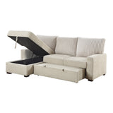 Gallatin Beige 2-Piece Sectional with Left Chaise - Ornate Home