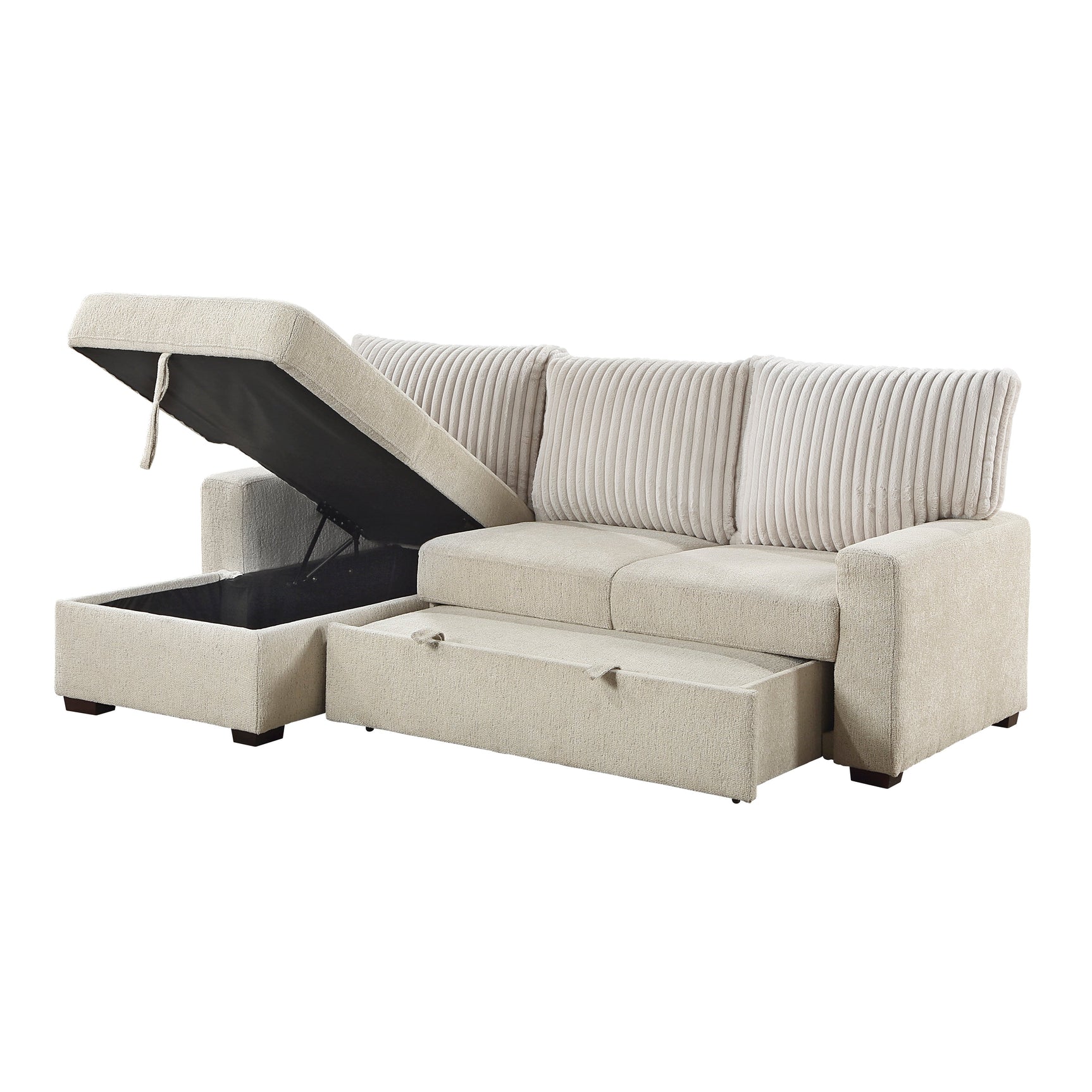 Gallatin Beige 2-Piece Sectional with Left Chaise - Ornate Home