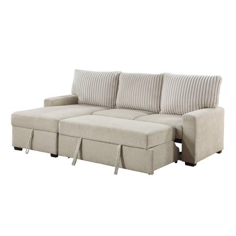 Gallatin Beige 2-Piece Sectional with Left Chaise - Ornate Home