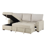 Gallatin Beige 2-Piece Sectional with Left Chaise - Ornate Home