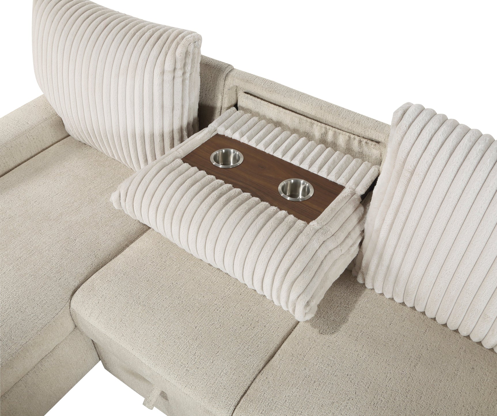 Gallatin Beige 2-Piece Sectional with Left Chaise - Ornate Home