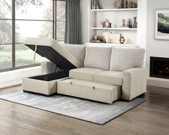 Gallatin Beige 2-Piece Sectional with Left Chaise - Ornate Home