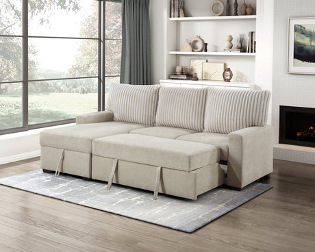 Gallatin Beige 2-Piece Sectional with Left Chaise - Ornate Home