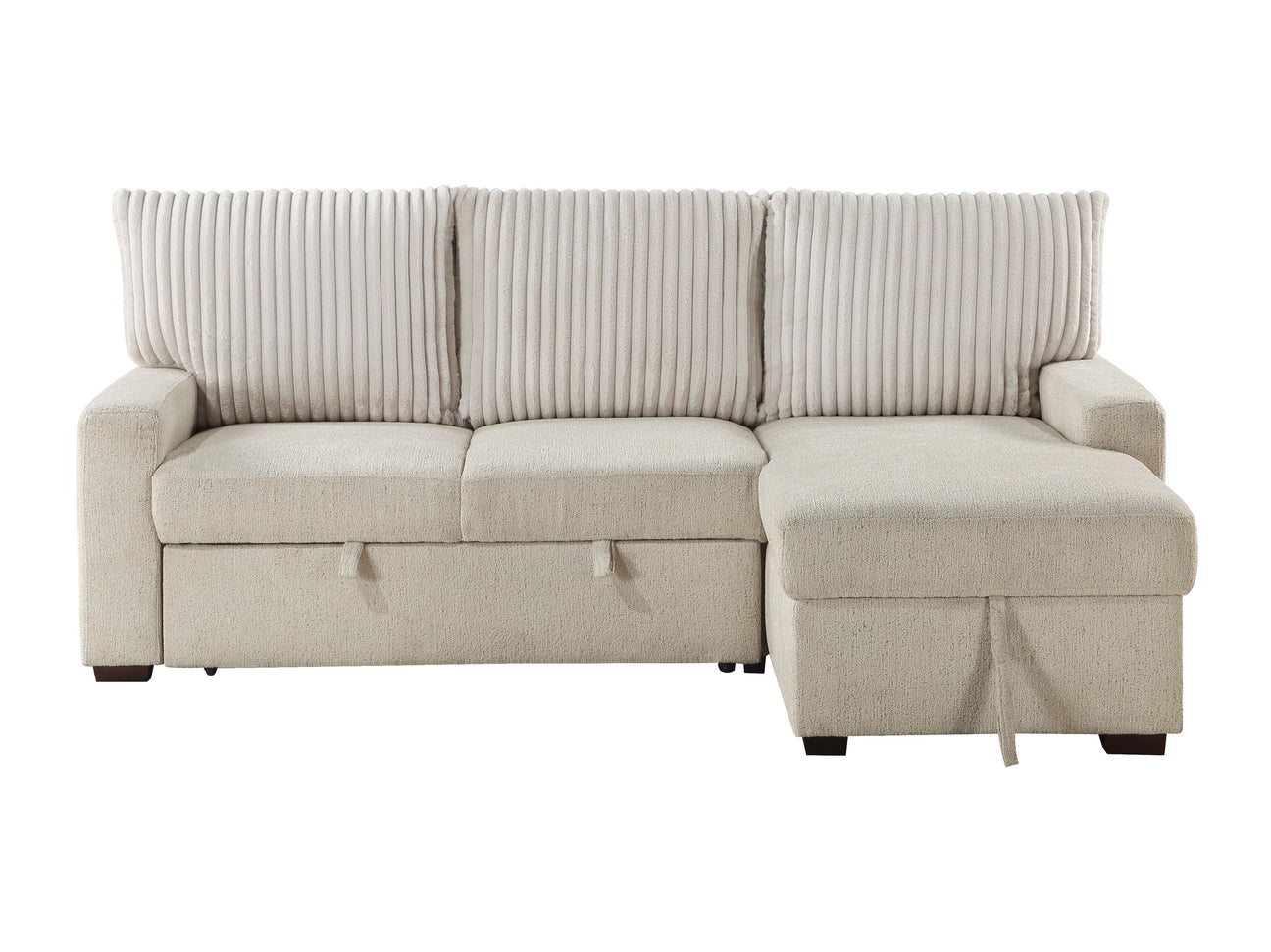 Gallatin Beige 2-Piece Sectional with Right Chaise - Ornate Home