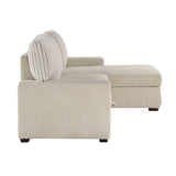 Gallatin Beige 2-Piece Sectional with Right Chaise - Ornate Home