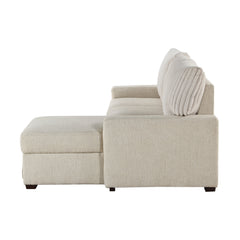 Gallatin Beige 2-Piece Sectional with Right Chaise - Ornate Home