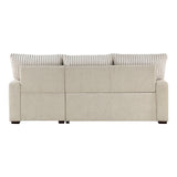 Gallatin Beige 2-Piece Sectional with Right Chaise - Ornate Home