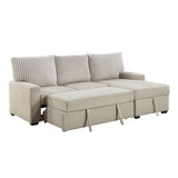 Gallatin Beige 2-Piece Sectional with Right Chaise - Ornate Home
