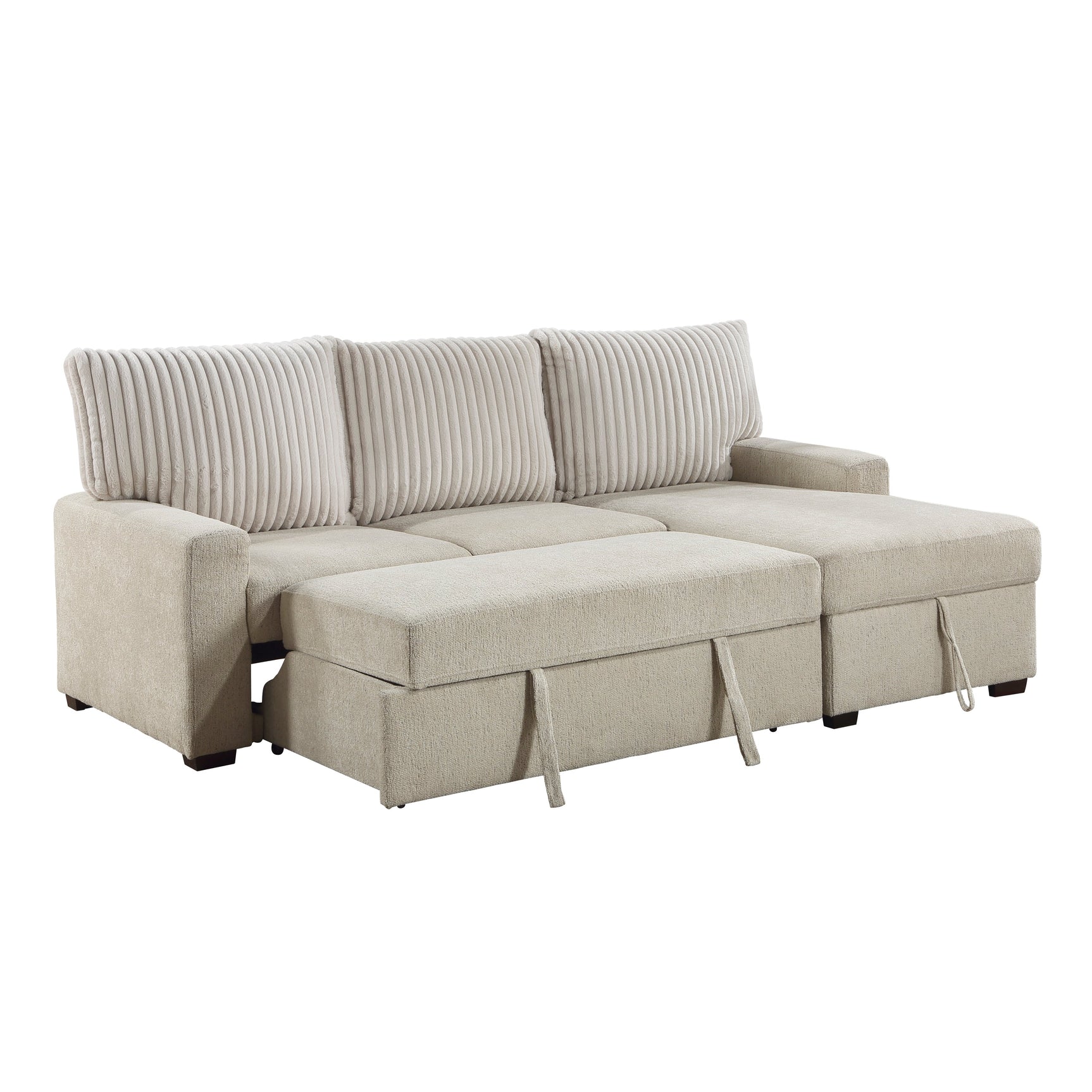 Gallatin Beige 2-Piece Sectional with Right Chaise - Ornate Home