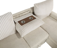 Gallatin Beige 2-Piece Sectional with Right Chaise - Ornate Home