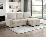 Gallatin Beige 2-Piece Sectional with Right Chaise - Ornate Home