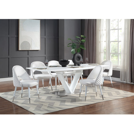 Gallegos White Dining Table - Ornate Home