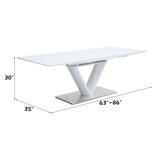 Gallegos White Dining Table - Ornate Home