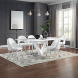 Gallegos White Dining Table - Ornate Home