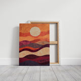Sunset Serenity: Handmade Textile Wall Art