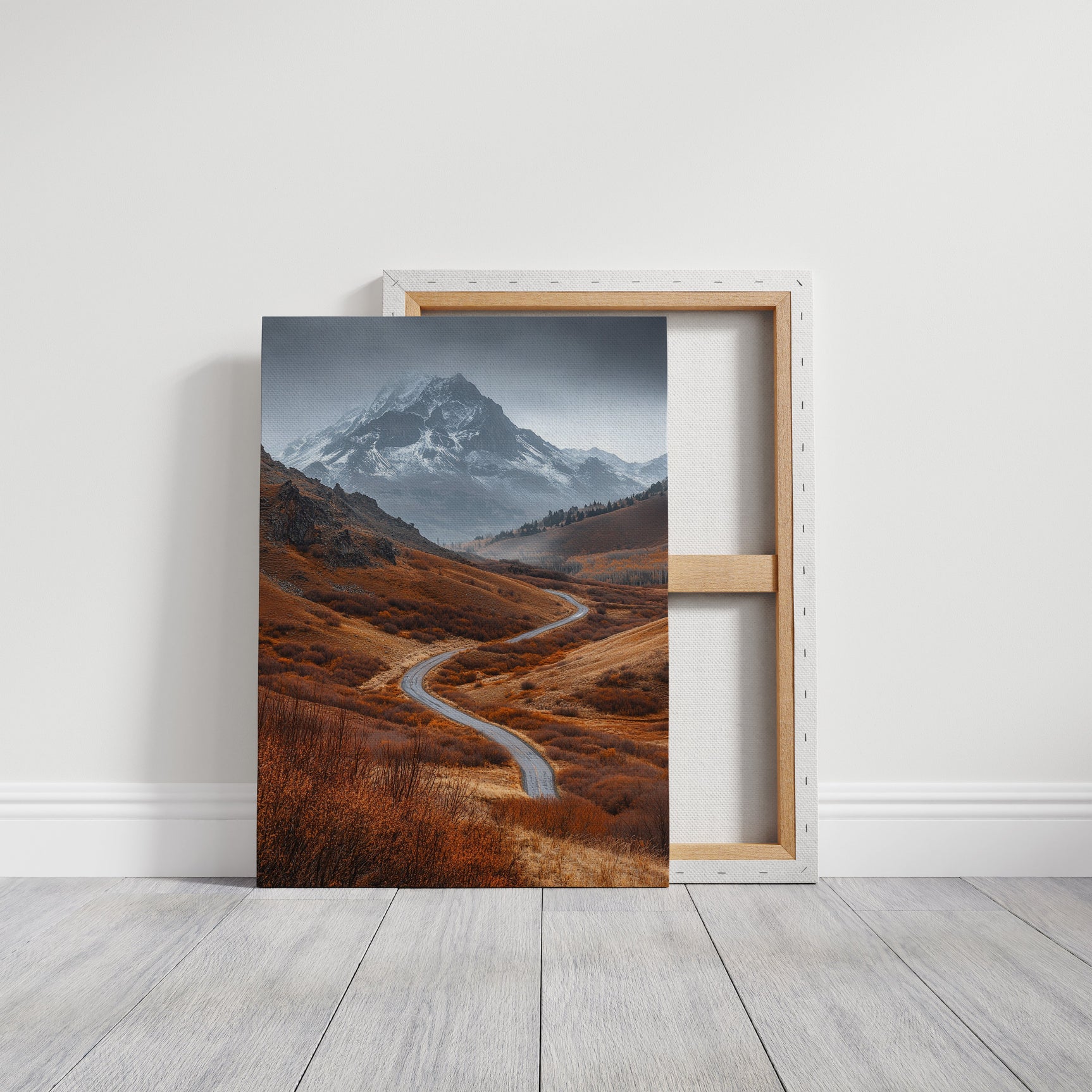 Majestic Mountain Autumn Road
