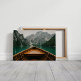 Rustic Mountain Lake Adventure Art Print