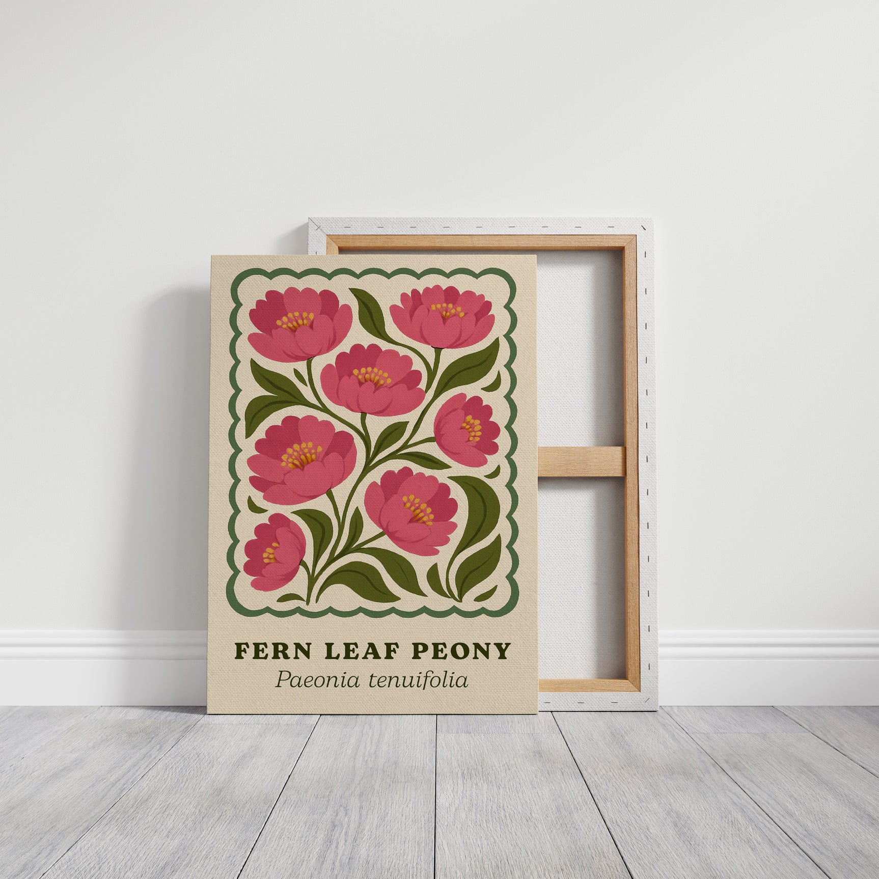 Blossoming Fern - Peony Art Print