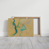 Vibrant Abstract Pastel River Art Print