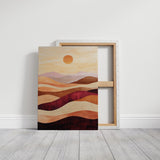 Sunset Dunes - Abstract Landscape Canvas Art
