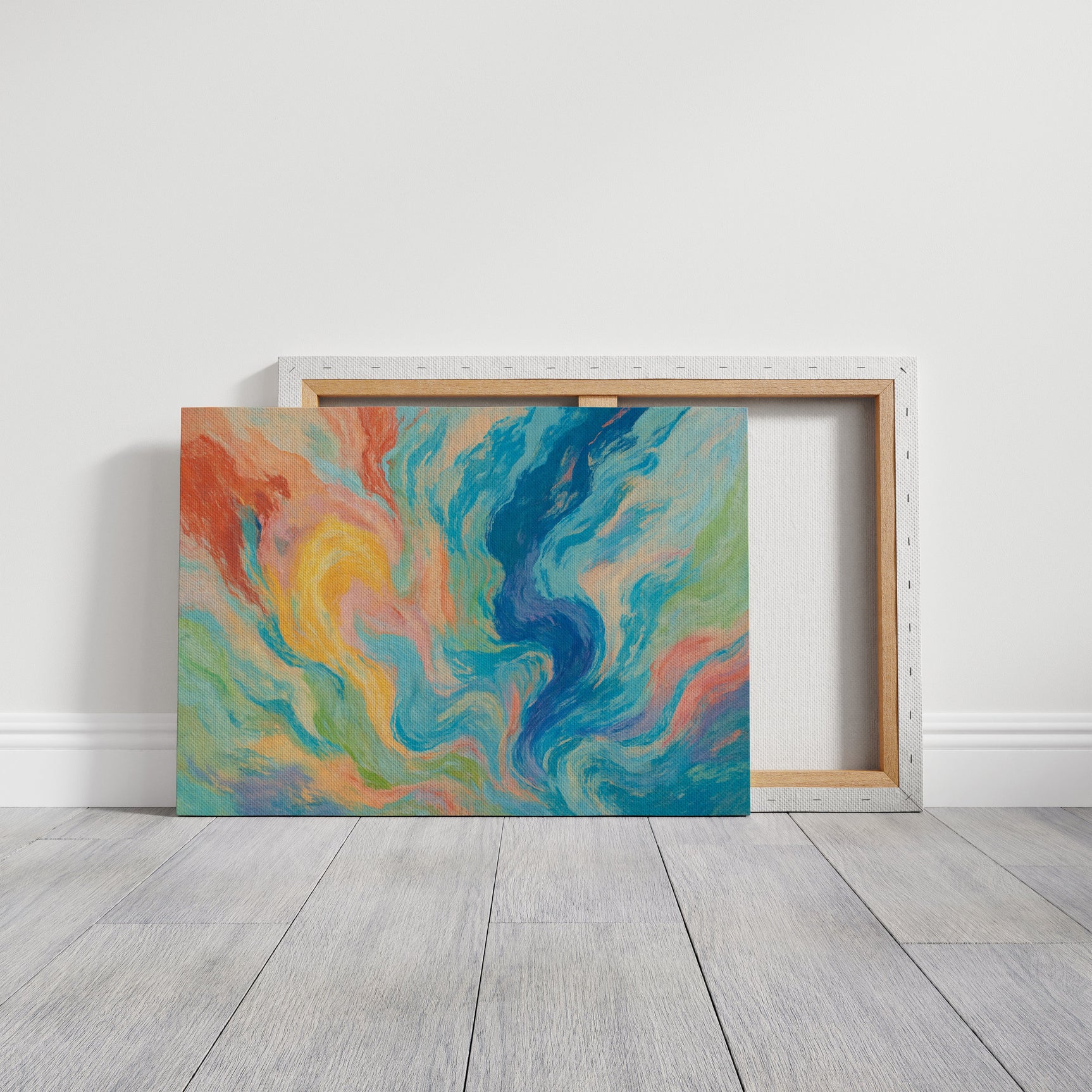 “Color Currents” – Abstract Swirl Painting