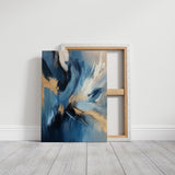 Blue Serenity - Abstract Ocean-Inspired Canvas Art