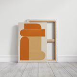 Terracotta Stack – Modern Geometric Abstract Print