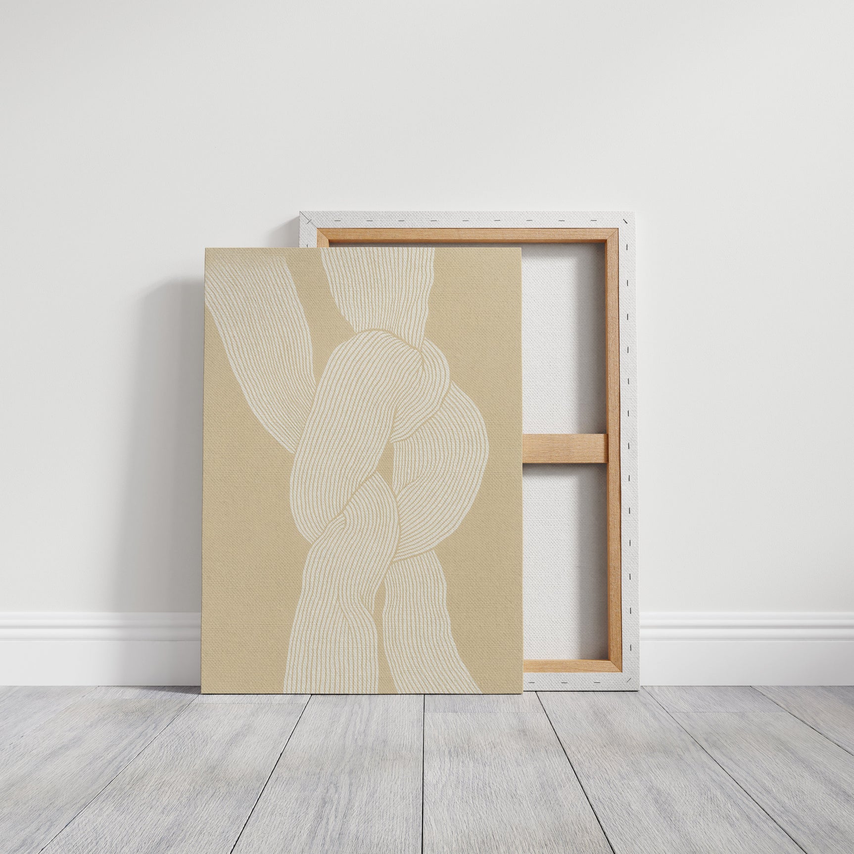 Bound Form – Minimalist Textured Knot Art Print