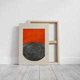 Vortex Sunset - Abstract Geometric Art Print