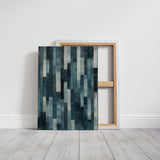 Midnight Panels – Abstract Vertical Woodgrain Art Print