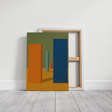 Vibrant Geometric Abstract Canvas Art