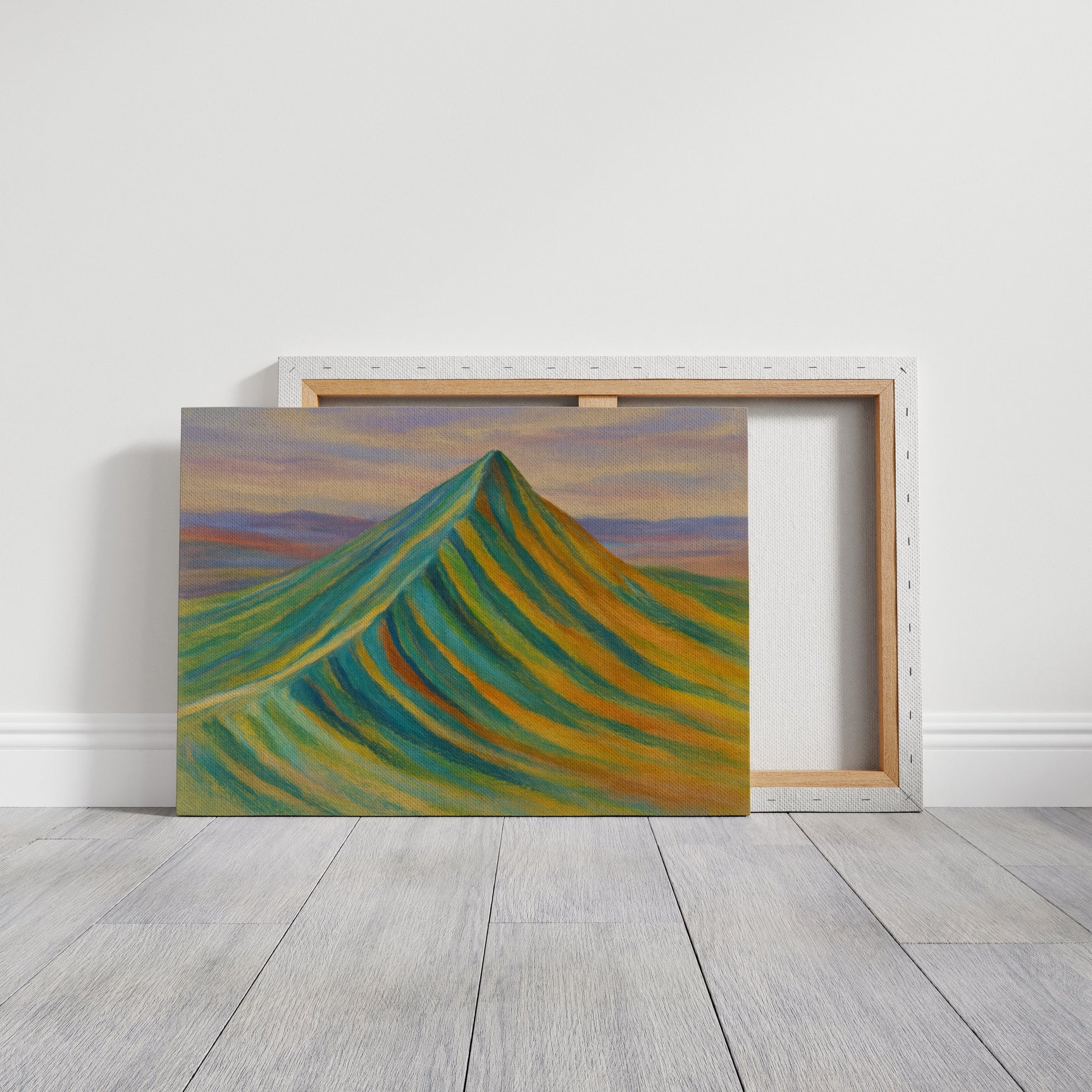 Aurora Ridge – Abstract Rainbow Mountain Landscape