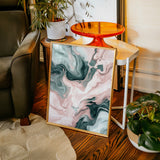 Mystic Waves - Abstract Marble Canvas Art