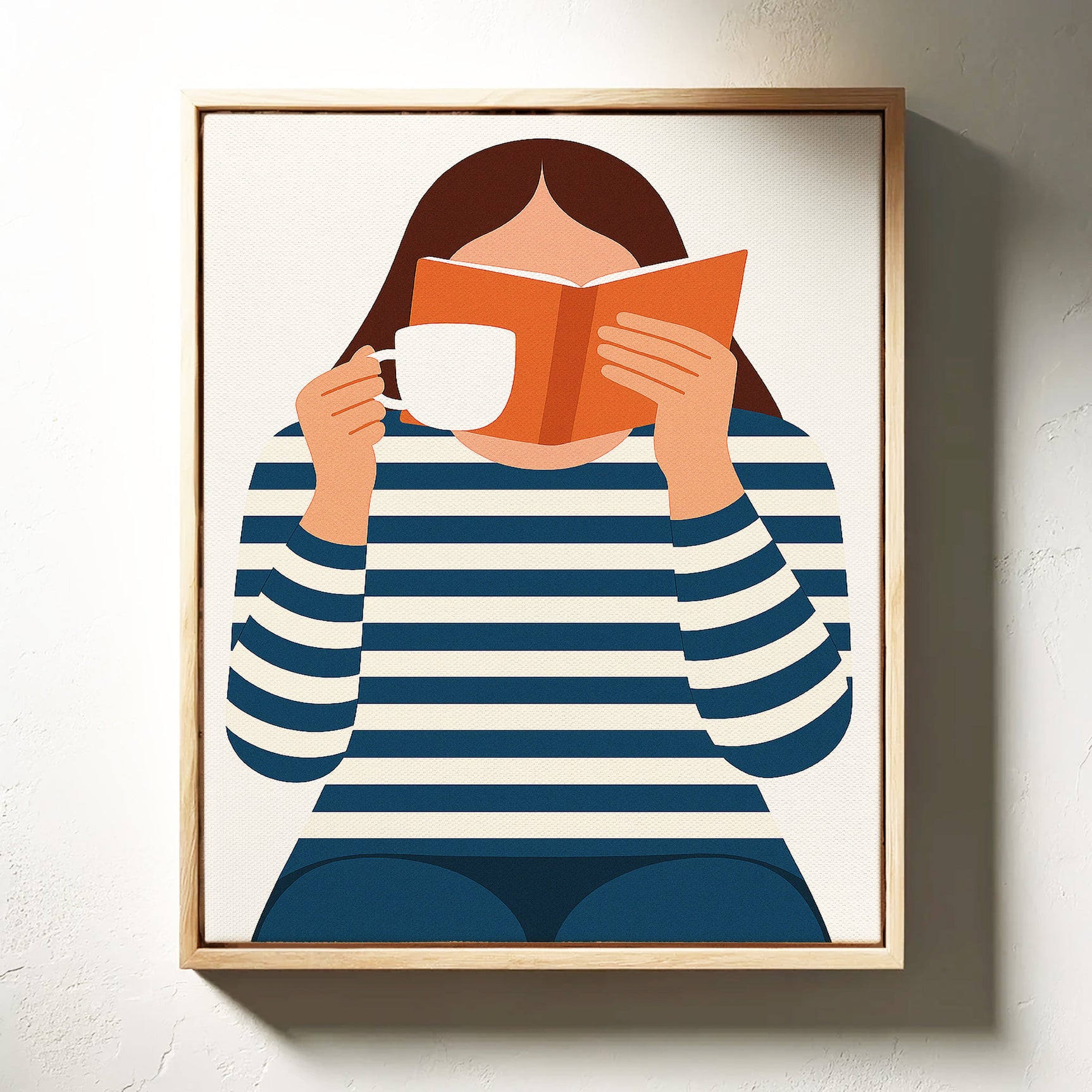 Cozy Moments - Minimalist Reading Artwork