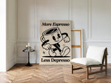 Caffeinated Cheer - Retro Coffee Art Print