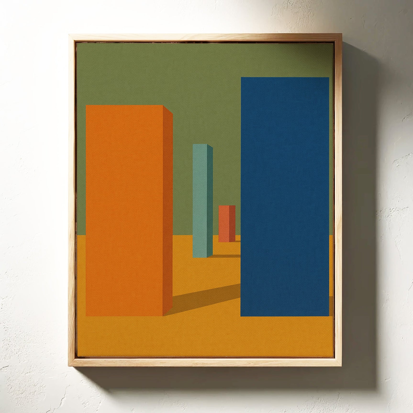 Vibrant Geometric Abstract Canvas Art