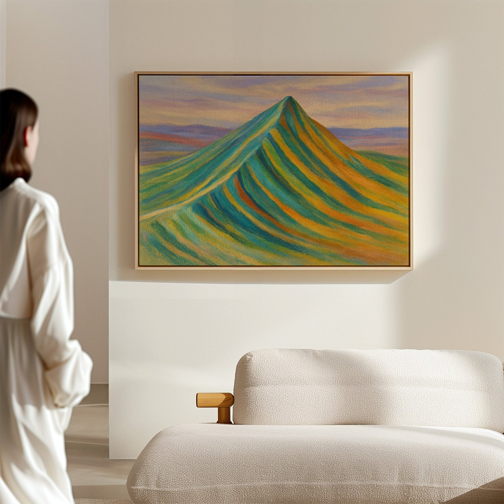 Aurora Ridge – Abstract Rainbow Mountain Landscape