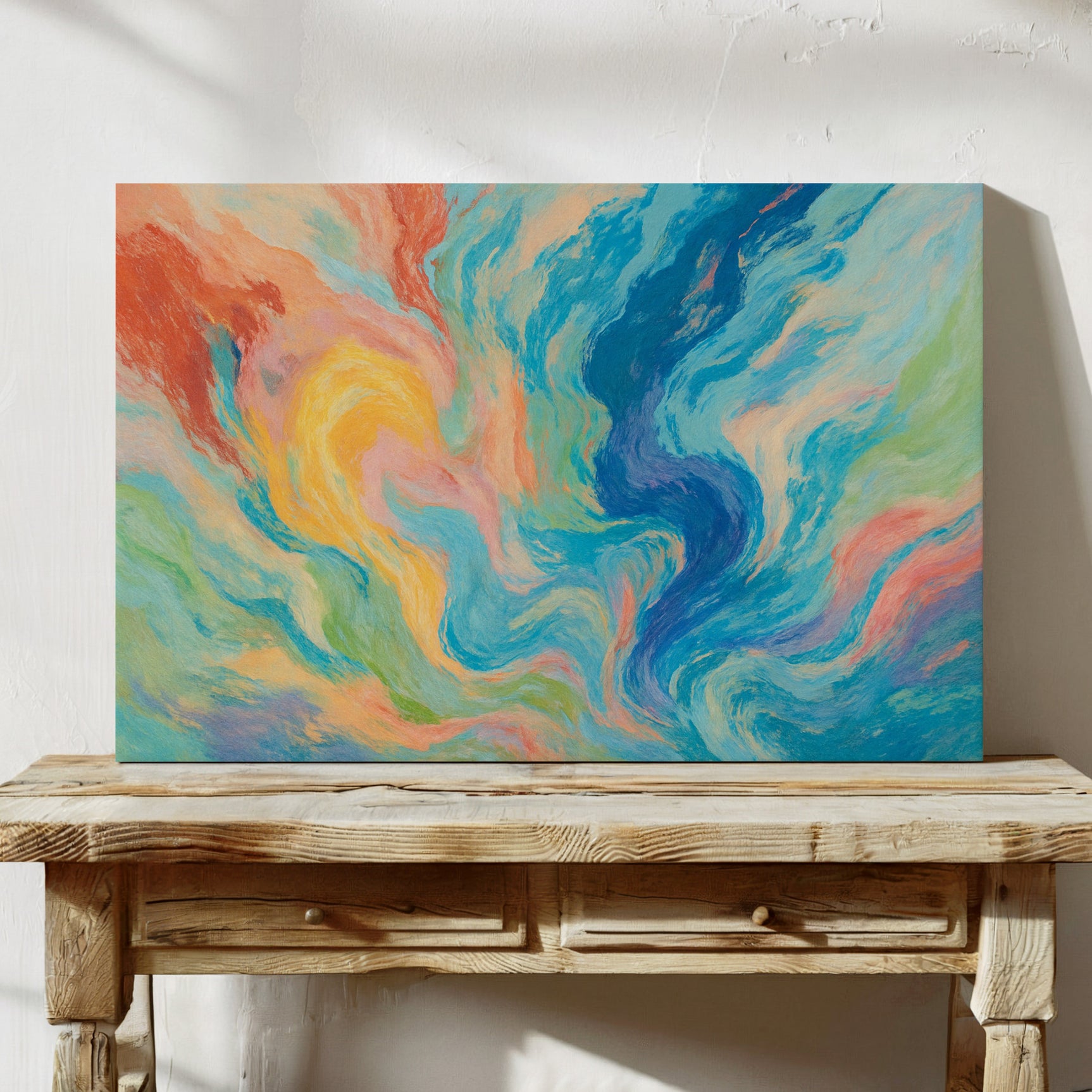 “Color Currents” – Abstract Swirl Painting