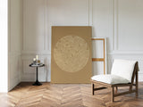 Elegant Leaf Mandala Art Print