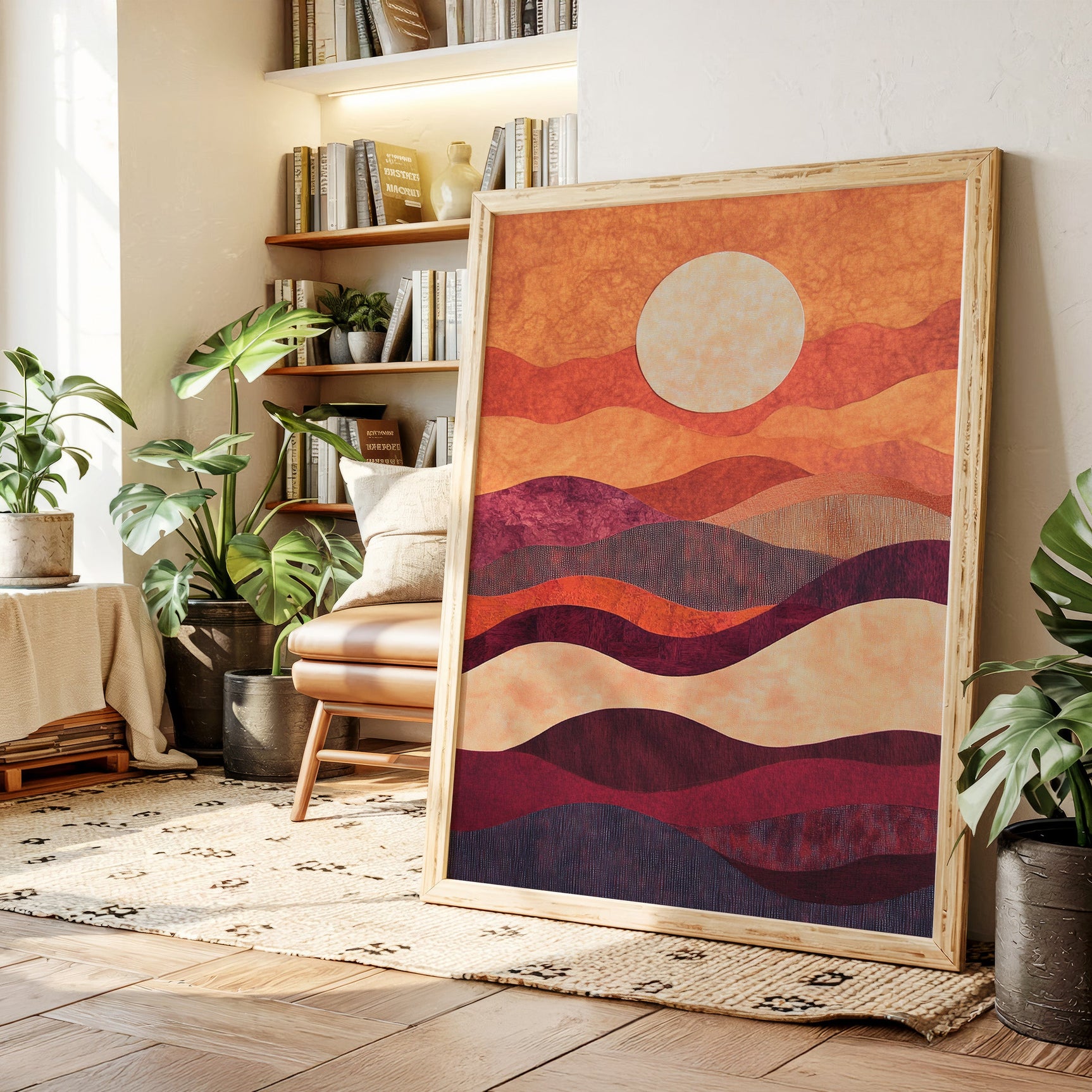 Sunset Serenade - Vibrant Abstract Canvas Art