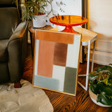 Earthy Harmony - Abstract Geometric Canvas Art