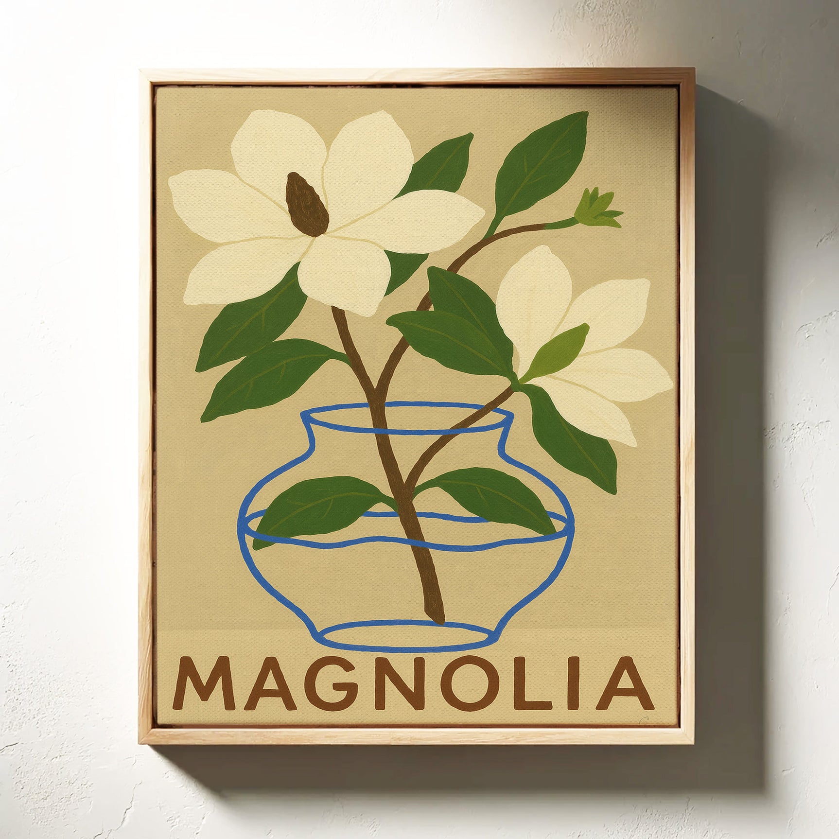 Elegant Magnolia Art Print for Home Decor