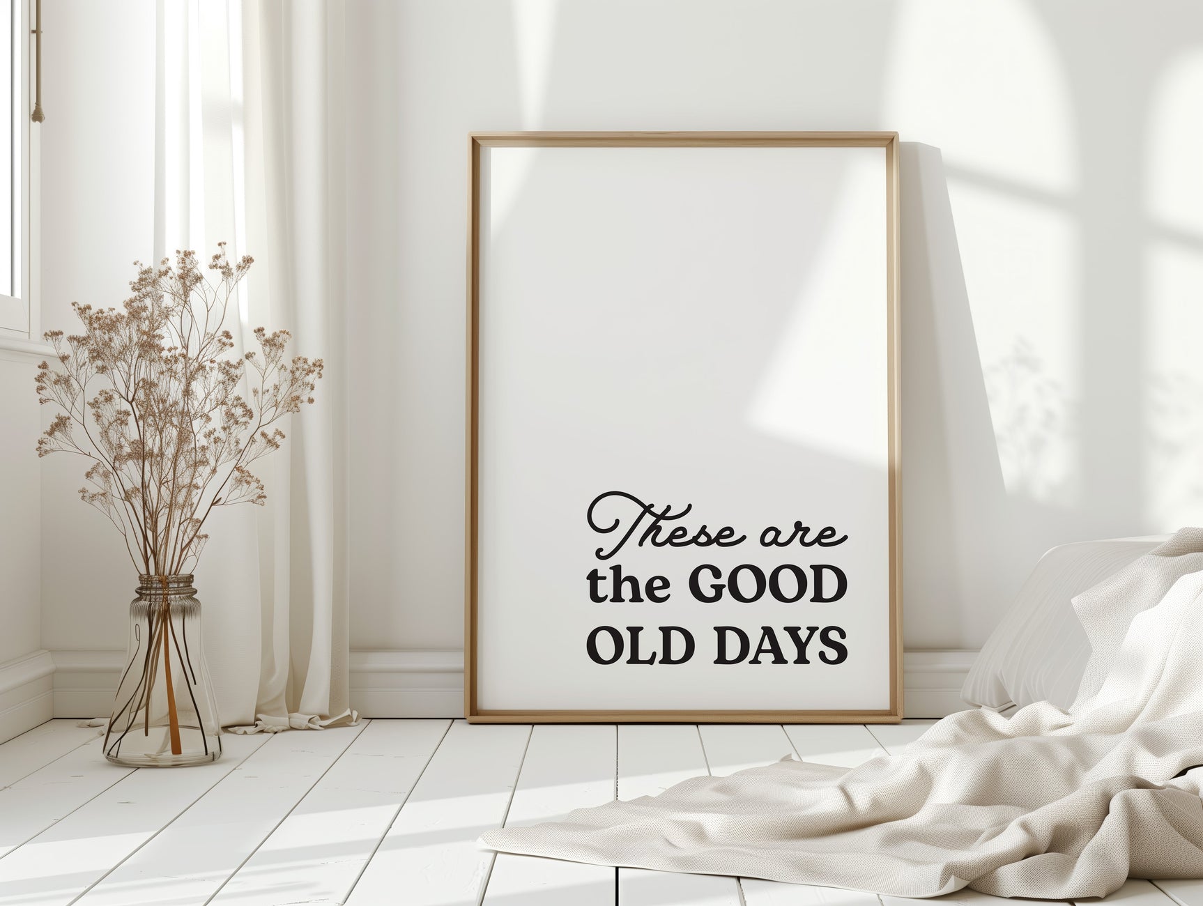 Timeless Nostalgia - Black and White Quote Art